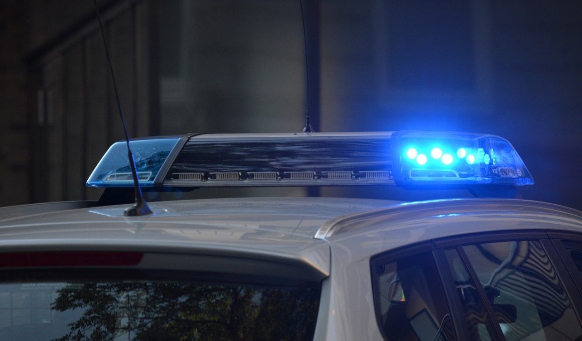 Blaulicht eines Polizeiwagens